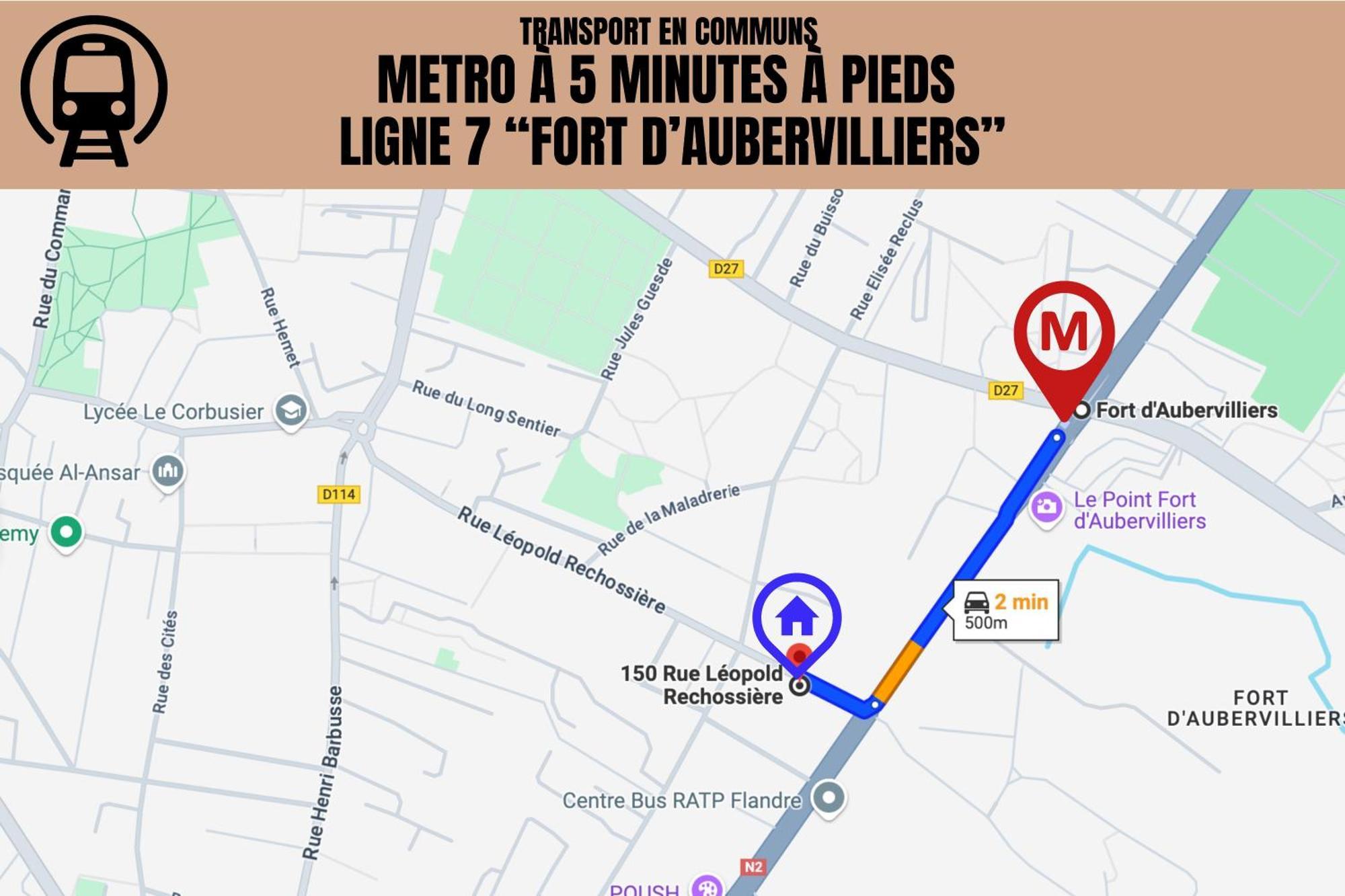 Le Michigan - 10Mn From Paris - Metro Ligne 7 Apartment โอแบวีลีเย ภายนอก รูปภาพ